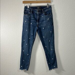 Distressed Blue Jeans